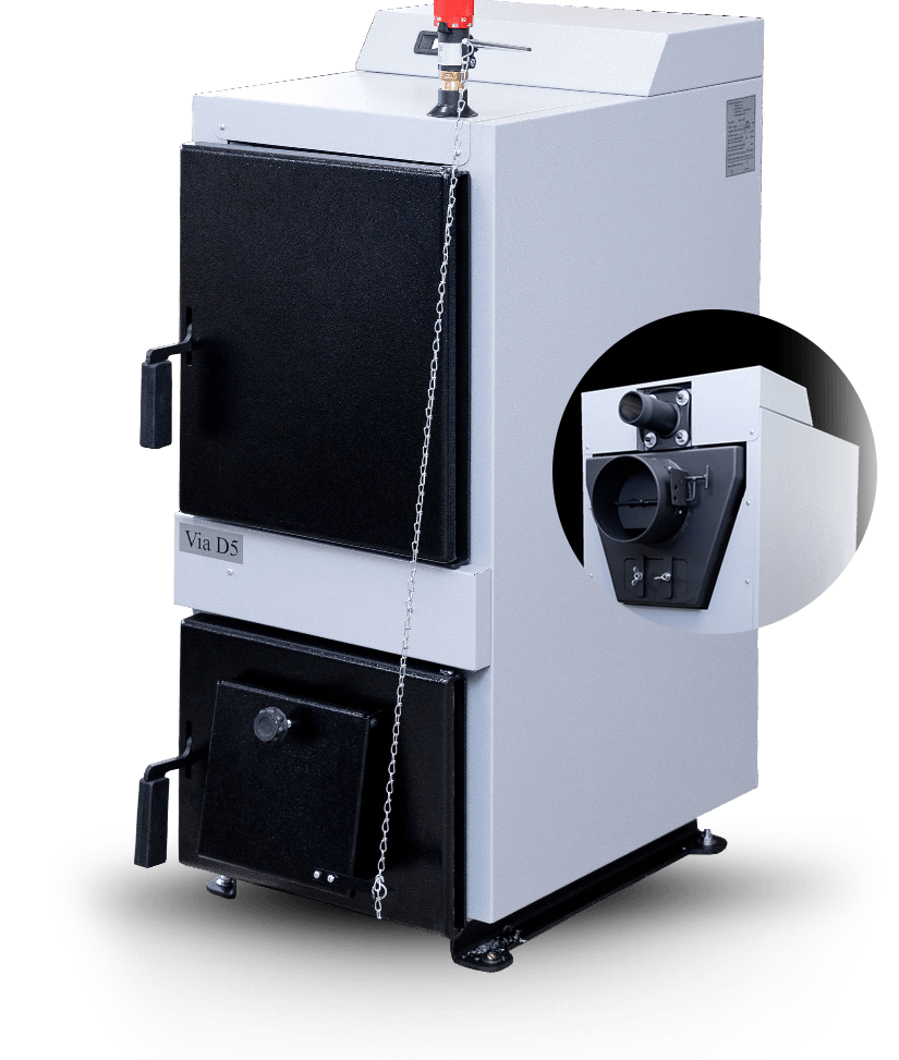 Oceľový kotol na drevo MAGA VIA D ako náhrada za Viadrus